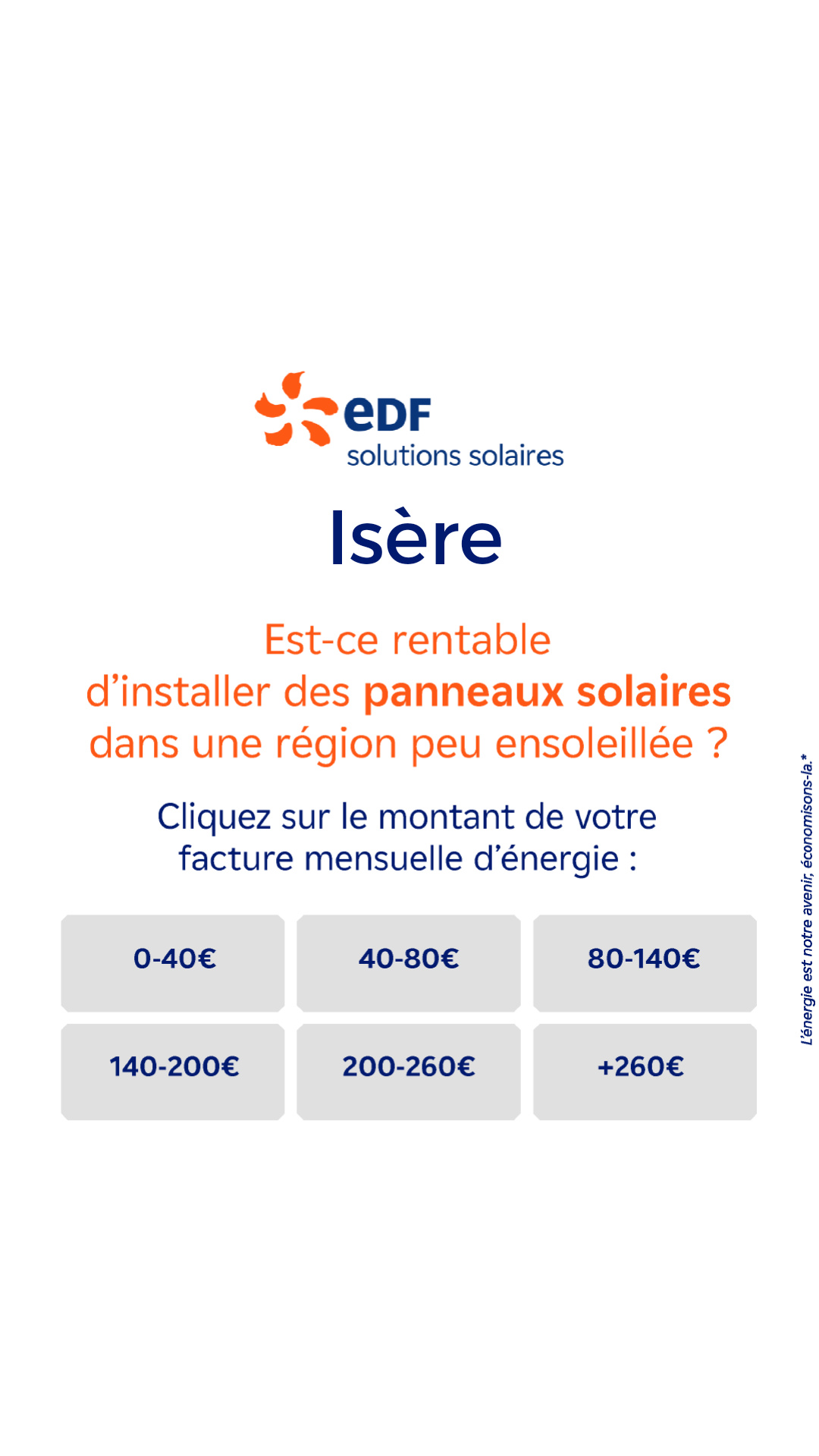 Mes offres EDF solutions solaires Facebook ad