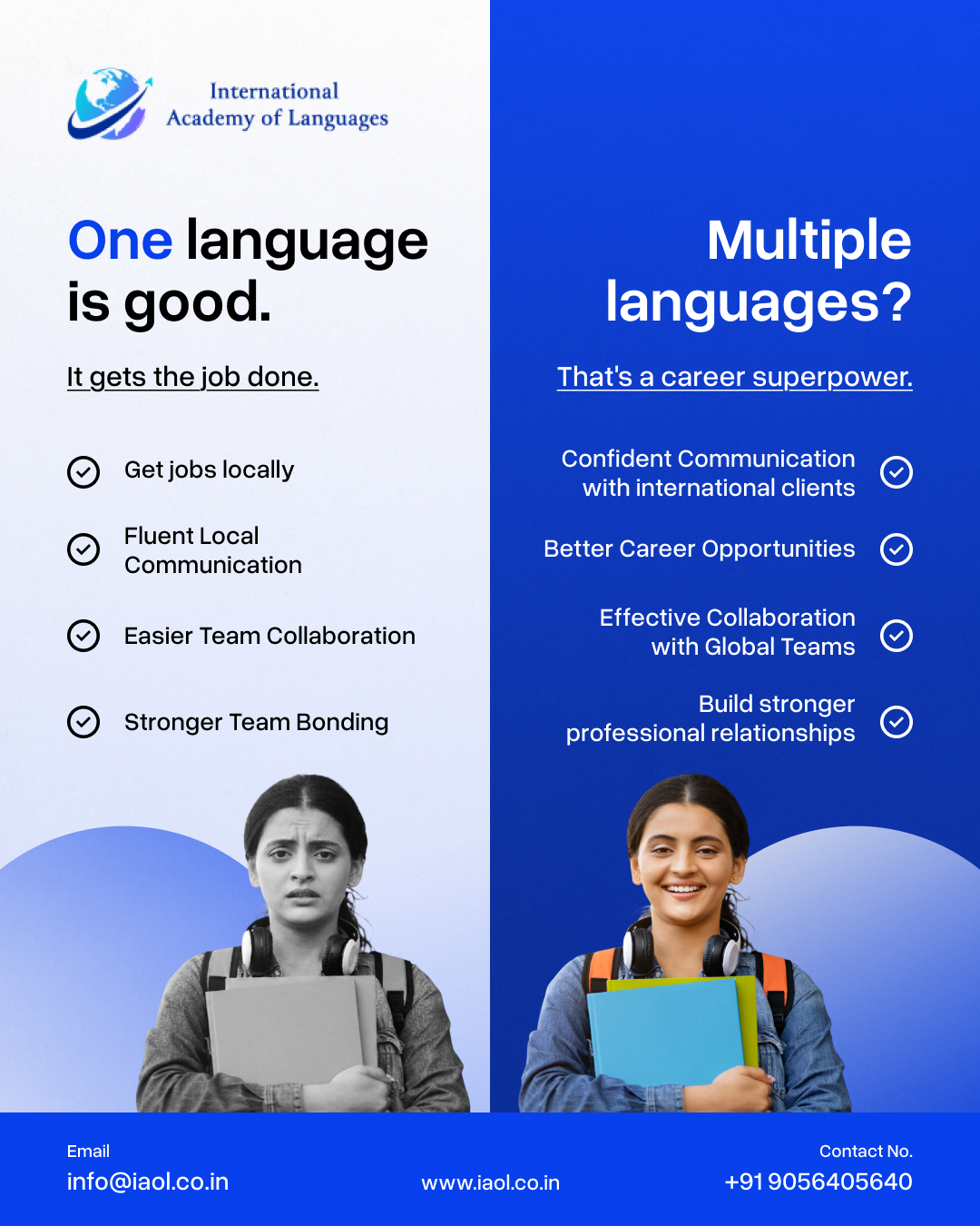 International Academy of Languages Facebook ad