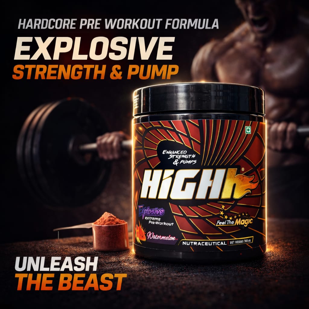 Health N More Facebook ad: HIGHH PREWORKOUT