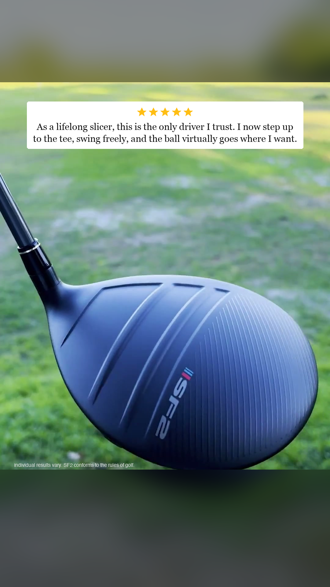 Performance Golf Facebook ad