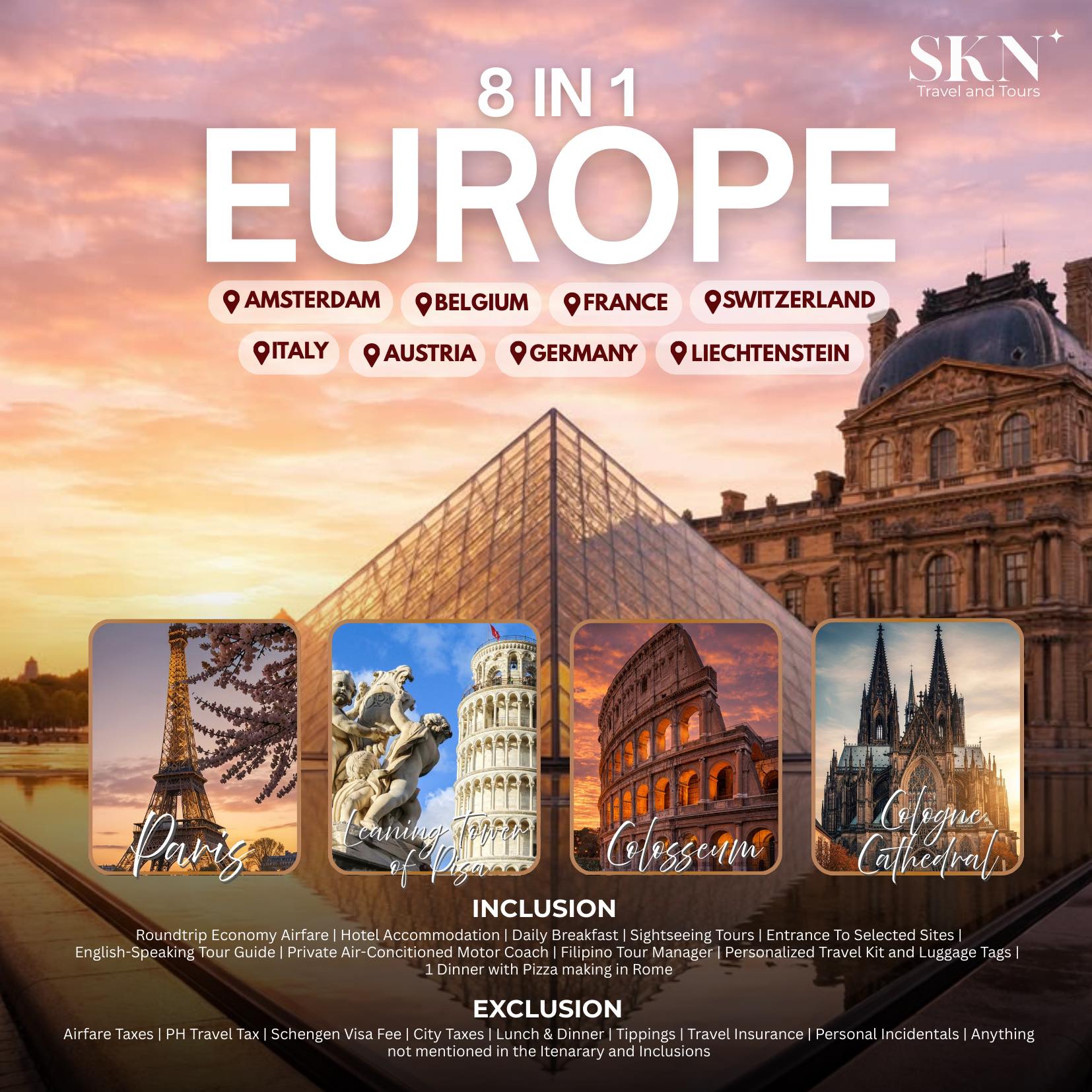 SKN Travel and Tours Facebook ad