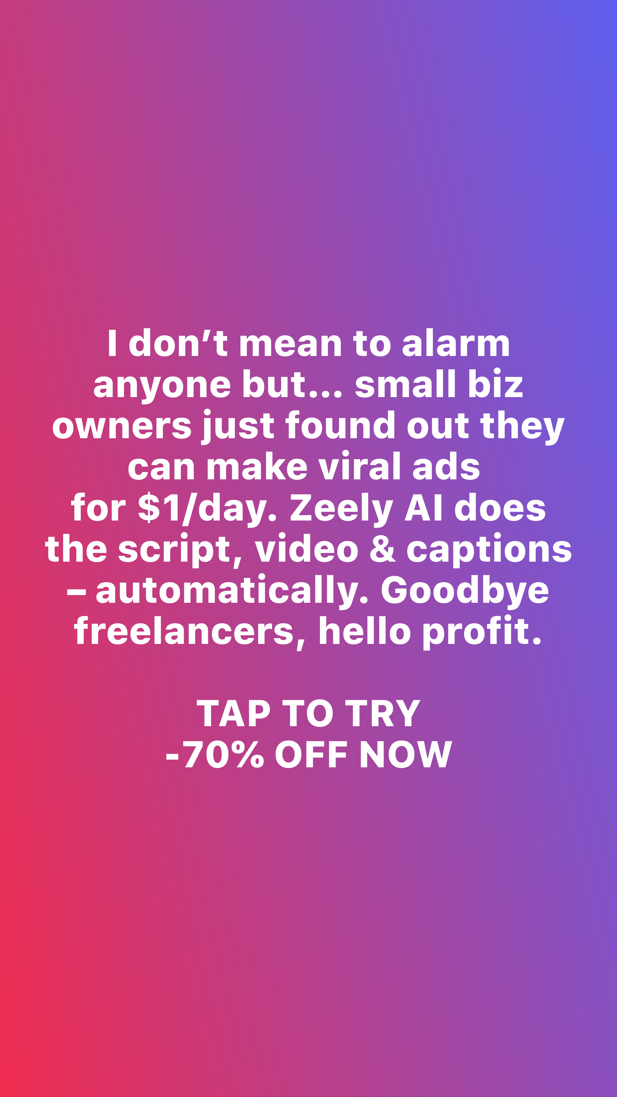 Zeely Facebook ad