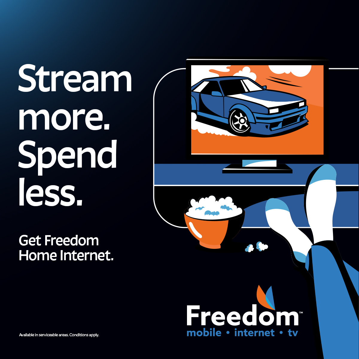 Freedom Mobile Facebook ad