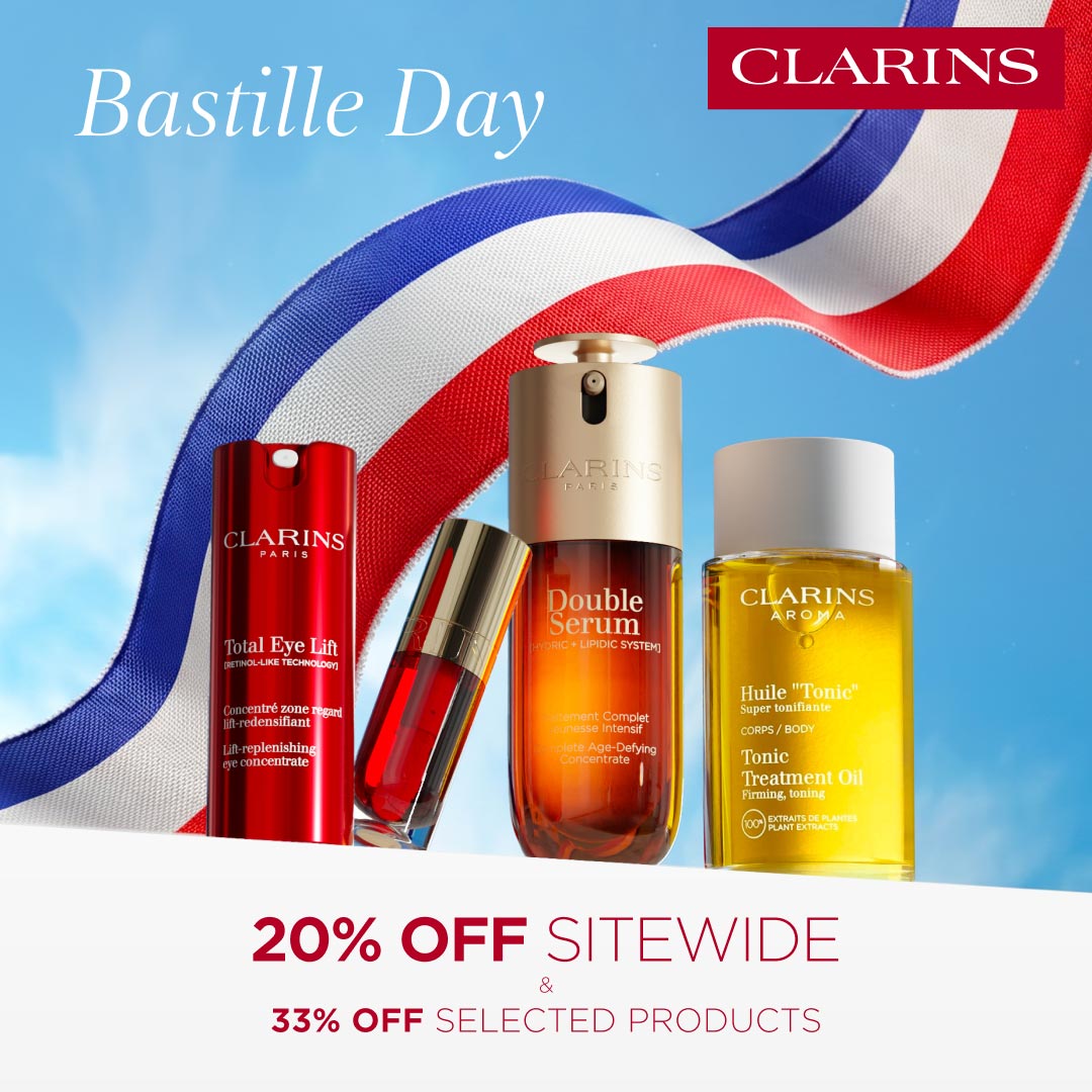 Clarins Facebook ad: FLASH OFFER