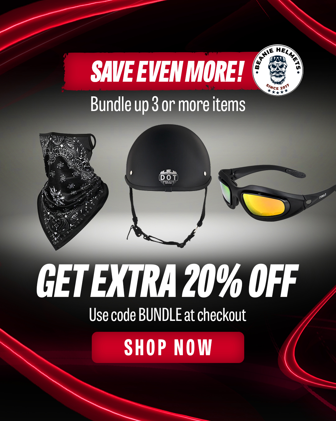 Beanie Helmets Facebook ad