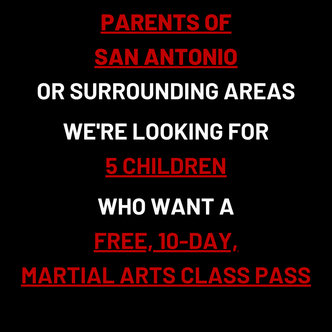 CKO SATx Facebook ad: Want a FREE 10-Day, Kids Martial Arts Class Pass?