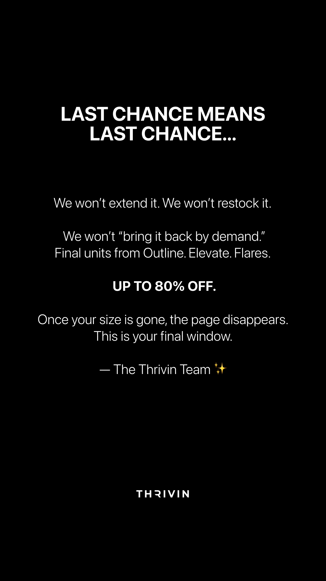 Wearethrivin Facebook ad