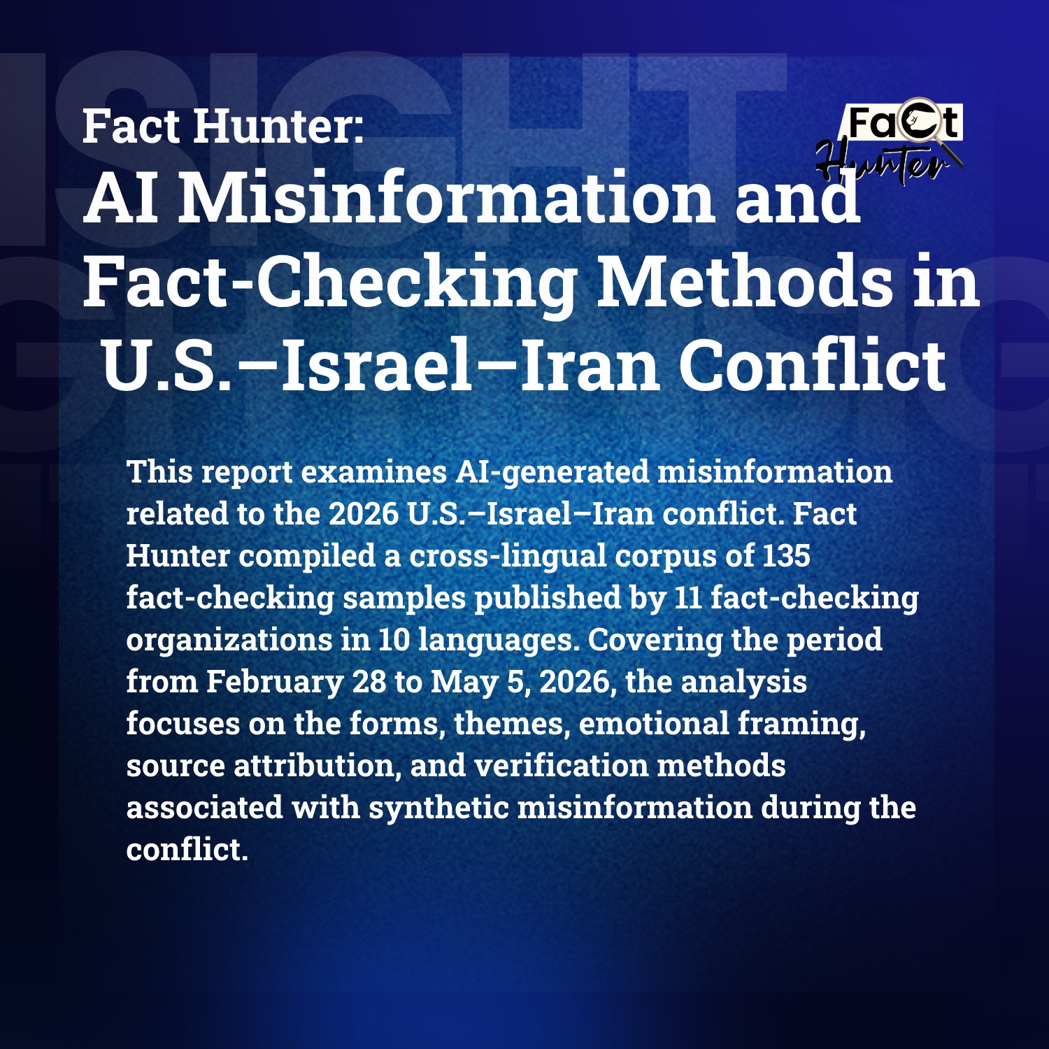 Fact Hunter Facebook ad