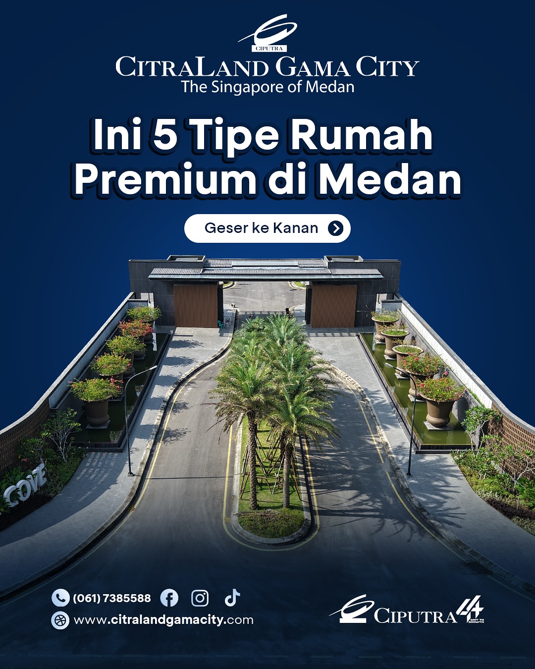 Citraland Gama City Medan Facebook ad: 5 Tipe Rumah Mewah di Medan