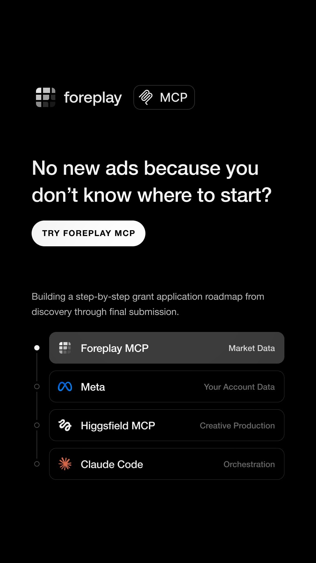 foreplay.co Facebook ad: Give your AI your entire ad stack