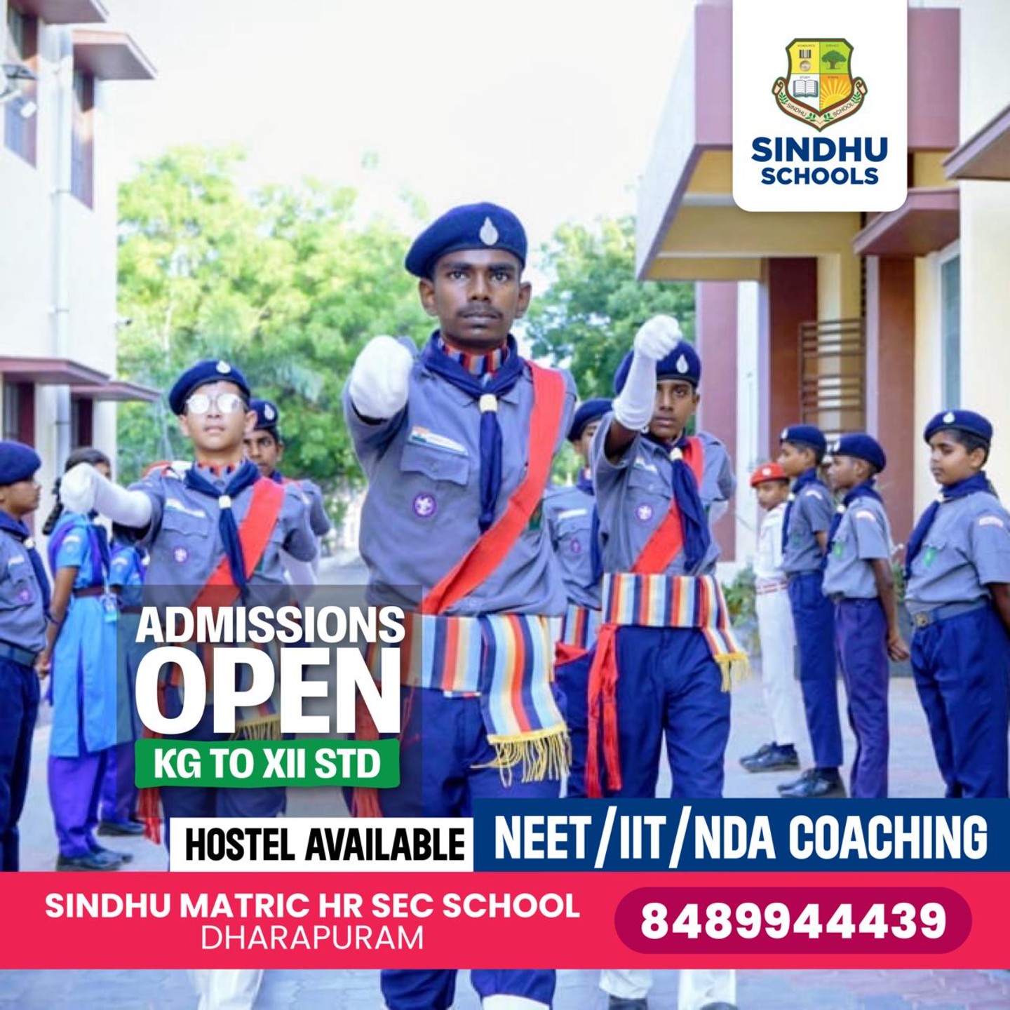 Sindhu Matric Higher Secondary School Facebook ad