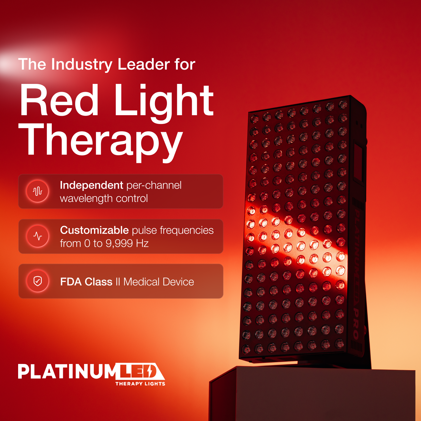 Platinum LED Therapy Lights Facebook ad