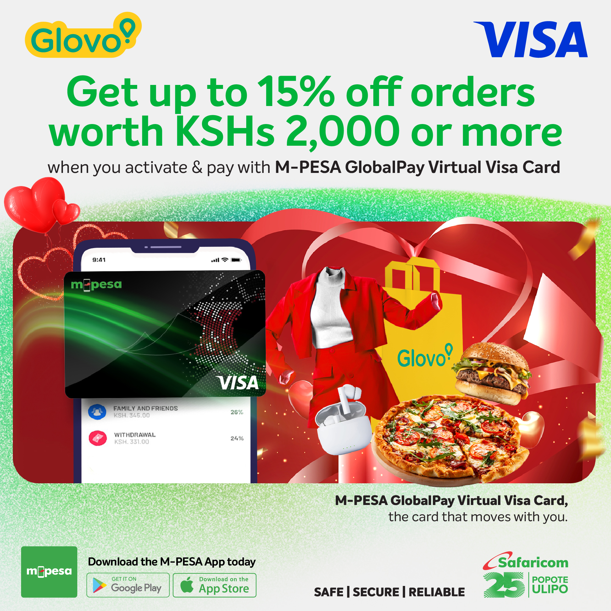 Safaricom PLC Facebook ad: The Card That Moves With You