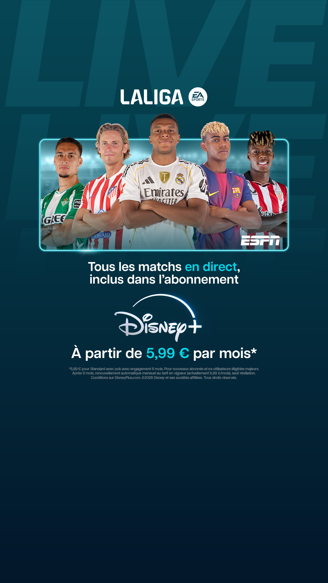 Disney+ Facebook ad from Aug 15, 2026