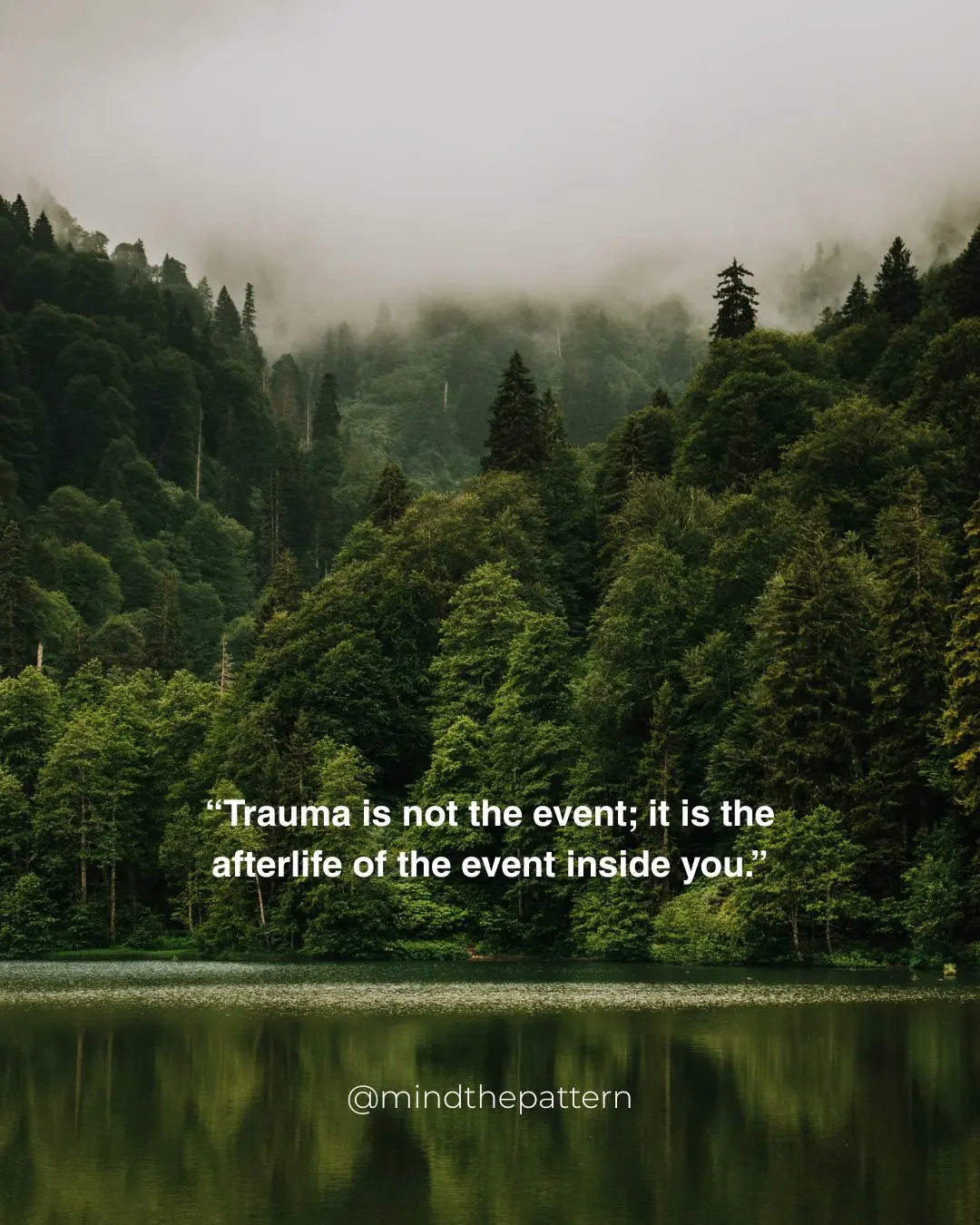 Dr. Nishtha Lamba - Mind the Pattern Facebook ad: Here is a simple way of seeing trauma…