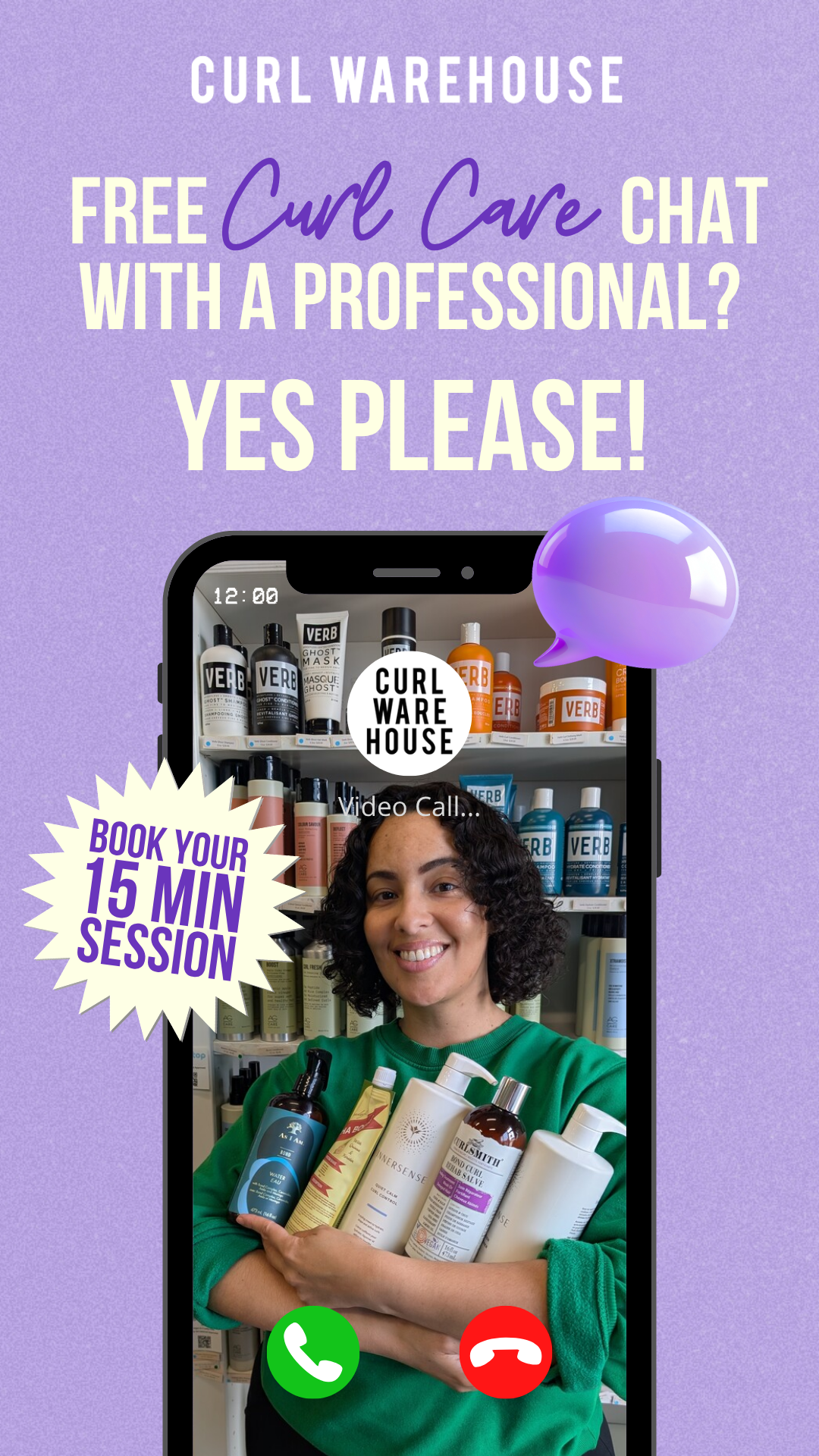 Curl Warehouse - Western Canada's Curl Superstore Facebook ad from Jun 1, 2026
