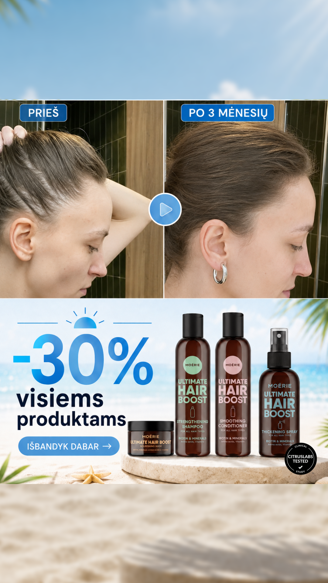 Moérie Beauty Facebook ad