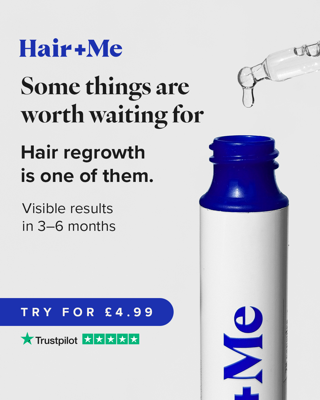 Hair + Me Facebook ad