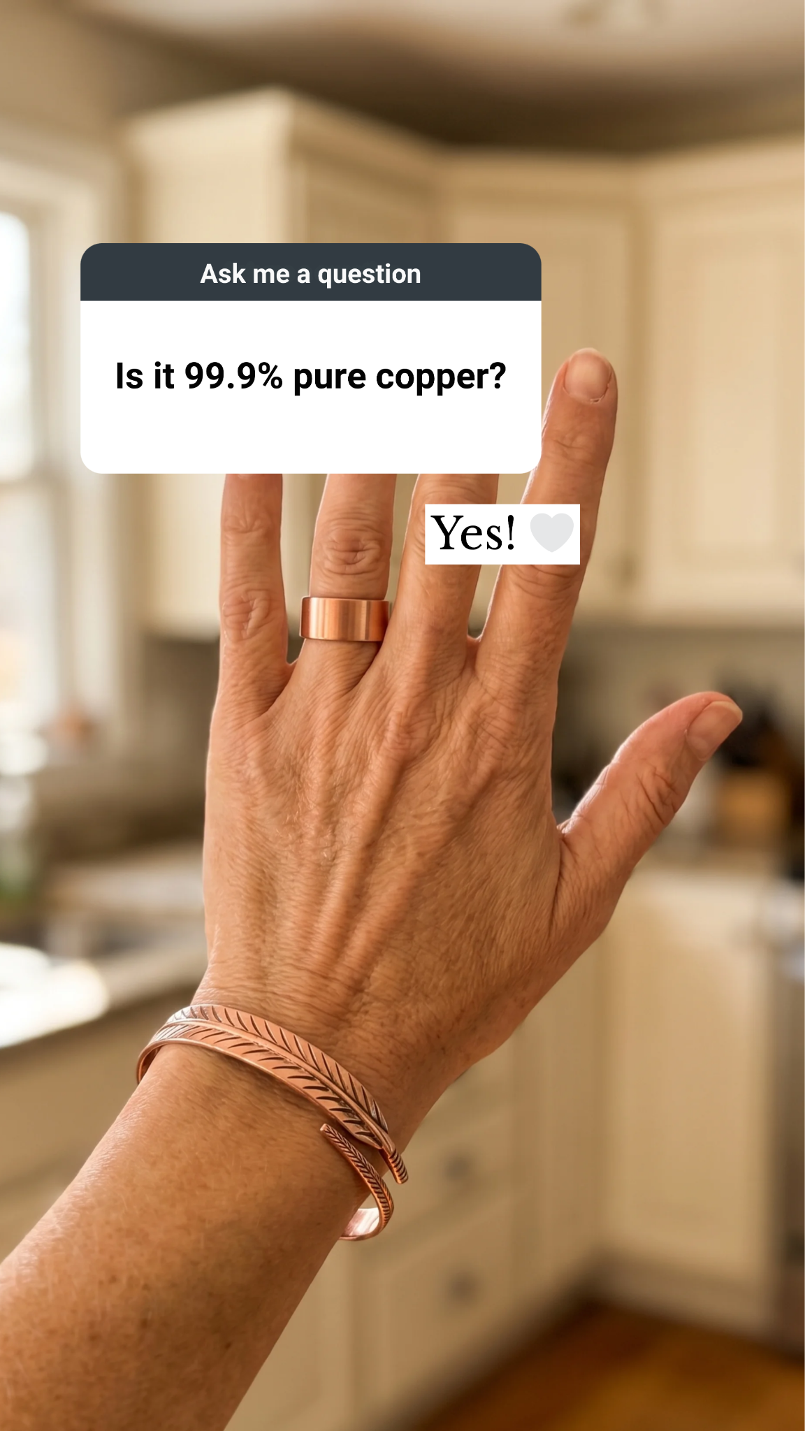 Vera’s Copper Jewelry Facebook ad