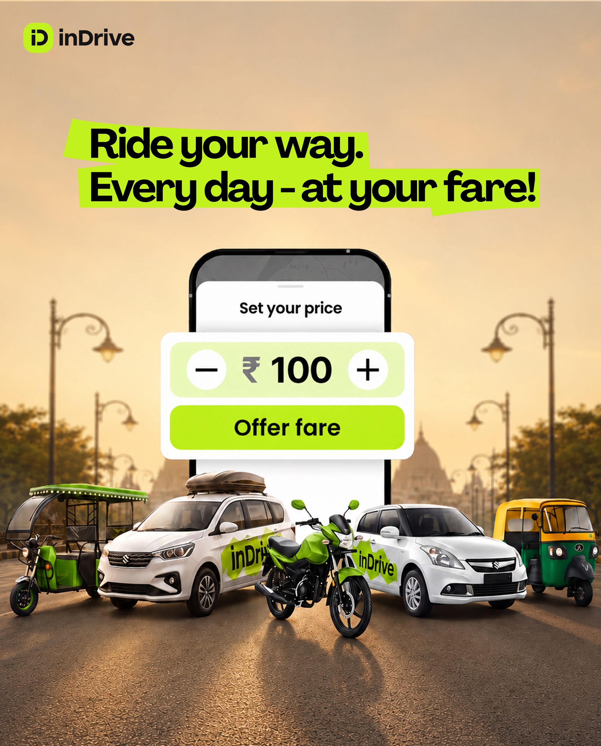 inDrive Facebook ad