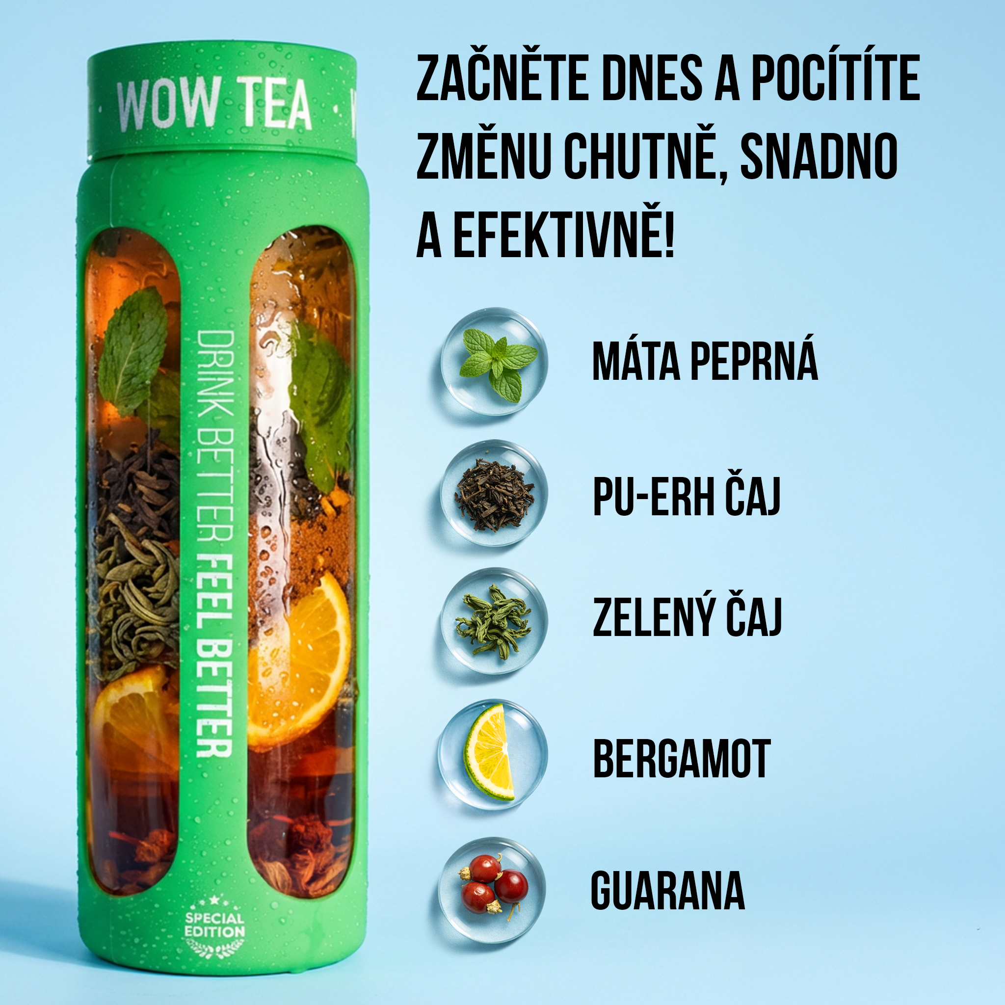 WOW Tea Česká Republika Facebook ad