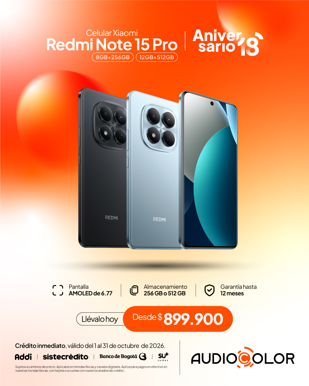 AUDIO COLOR Facebook ad: Encuentra tu próximo Xiaomi