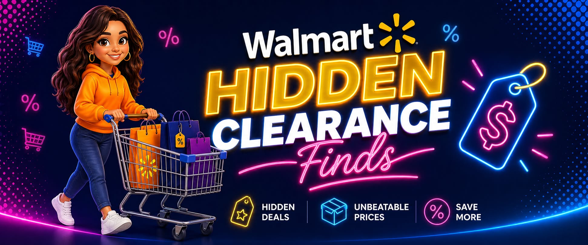 Lisa Menard Facebook ad: walmart Hidden Clearance shoppers