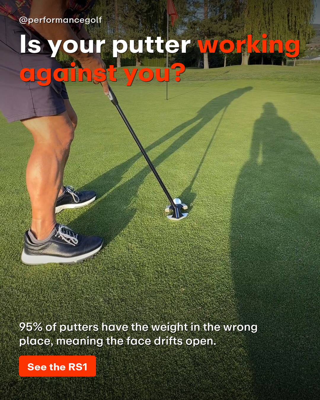 Performance Golf Facebook ad