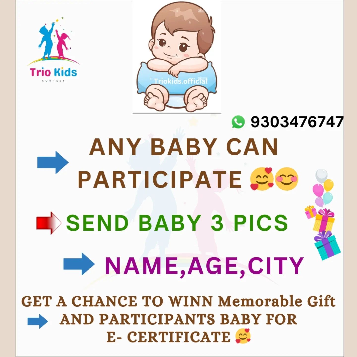 Thetriokids official Facebook ad
