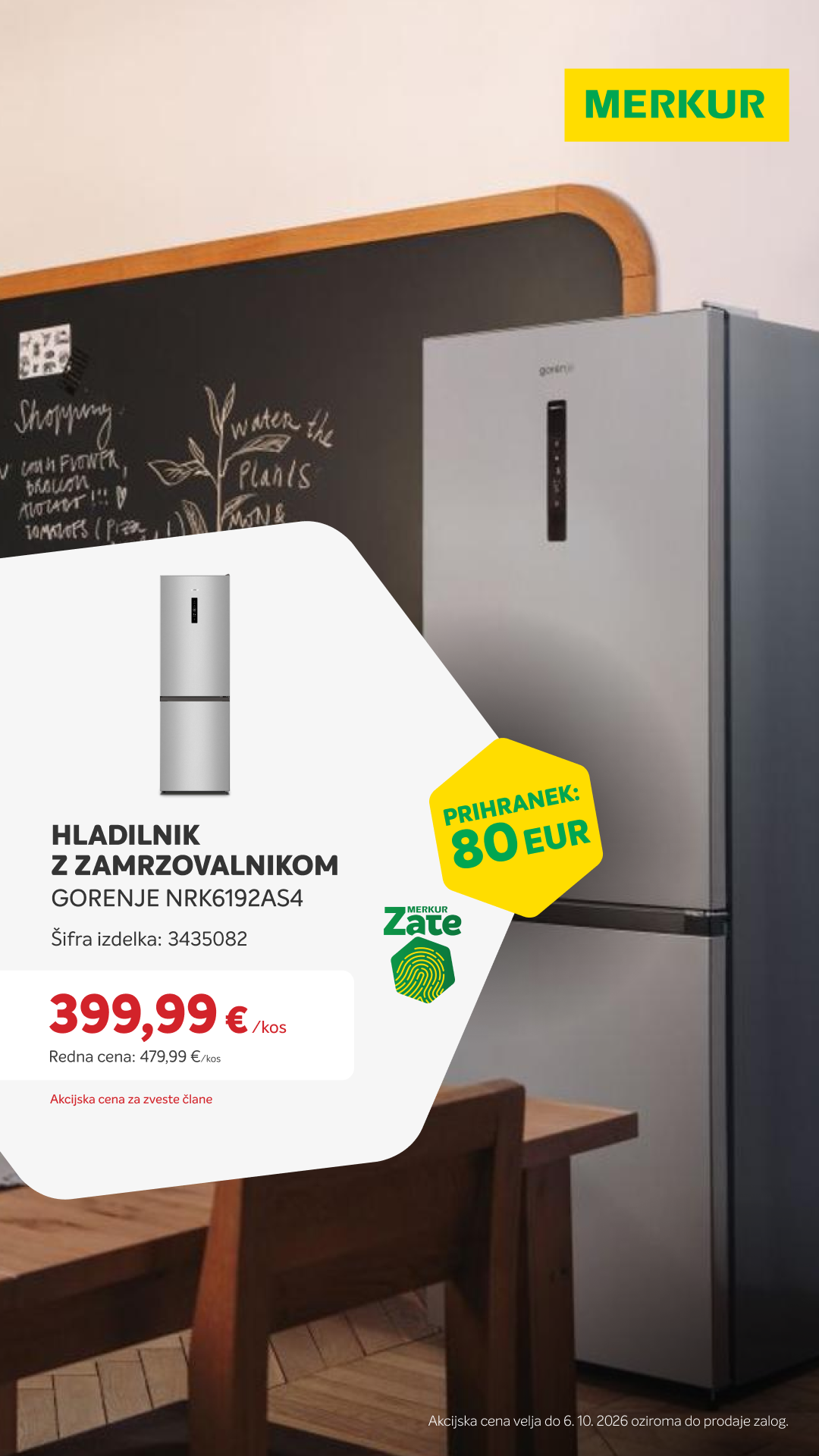 Merkur Facebook ad: Izdelki s posebno akcijsko ceno