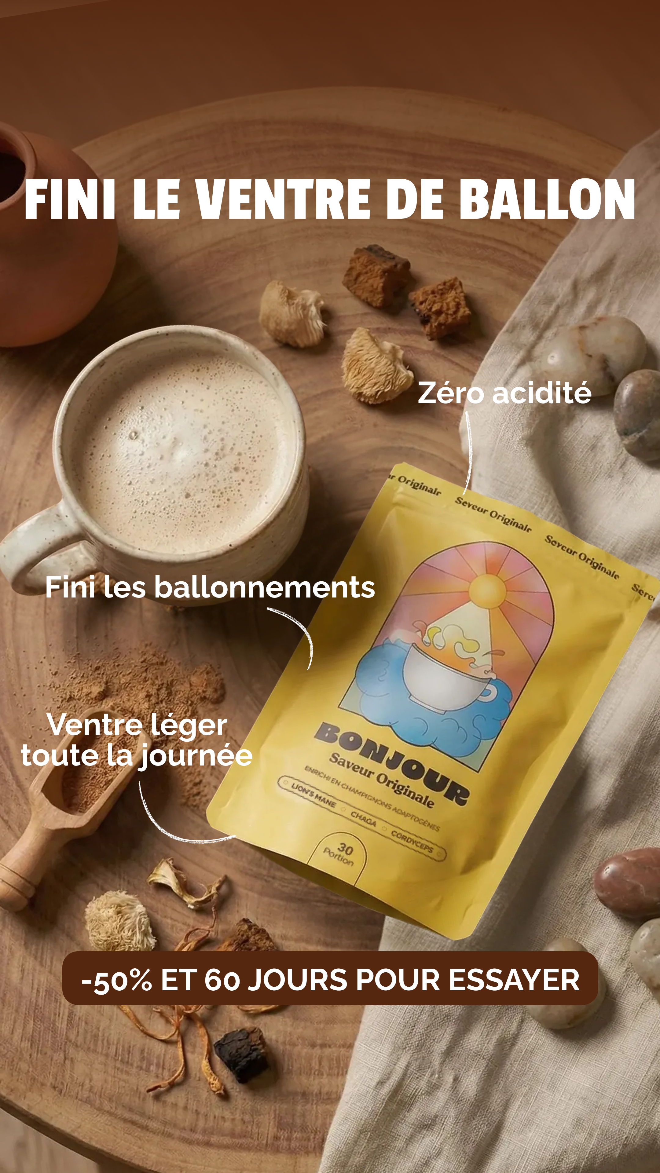 Sophie Coach Ventre plat Facebook ad
