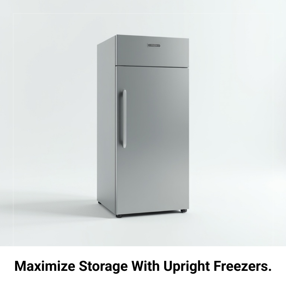 GoSearchable Rhythm Facebook ad: Cool Upright Freezer Ideas For Your Home Storage.