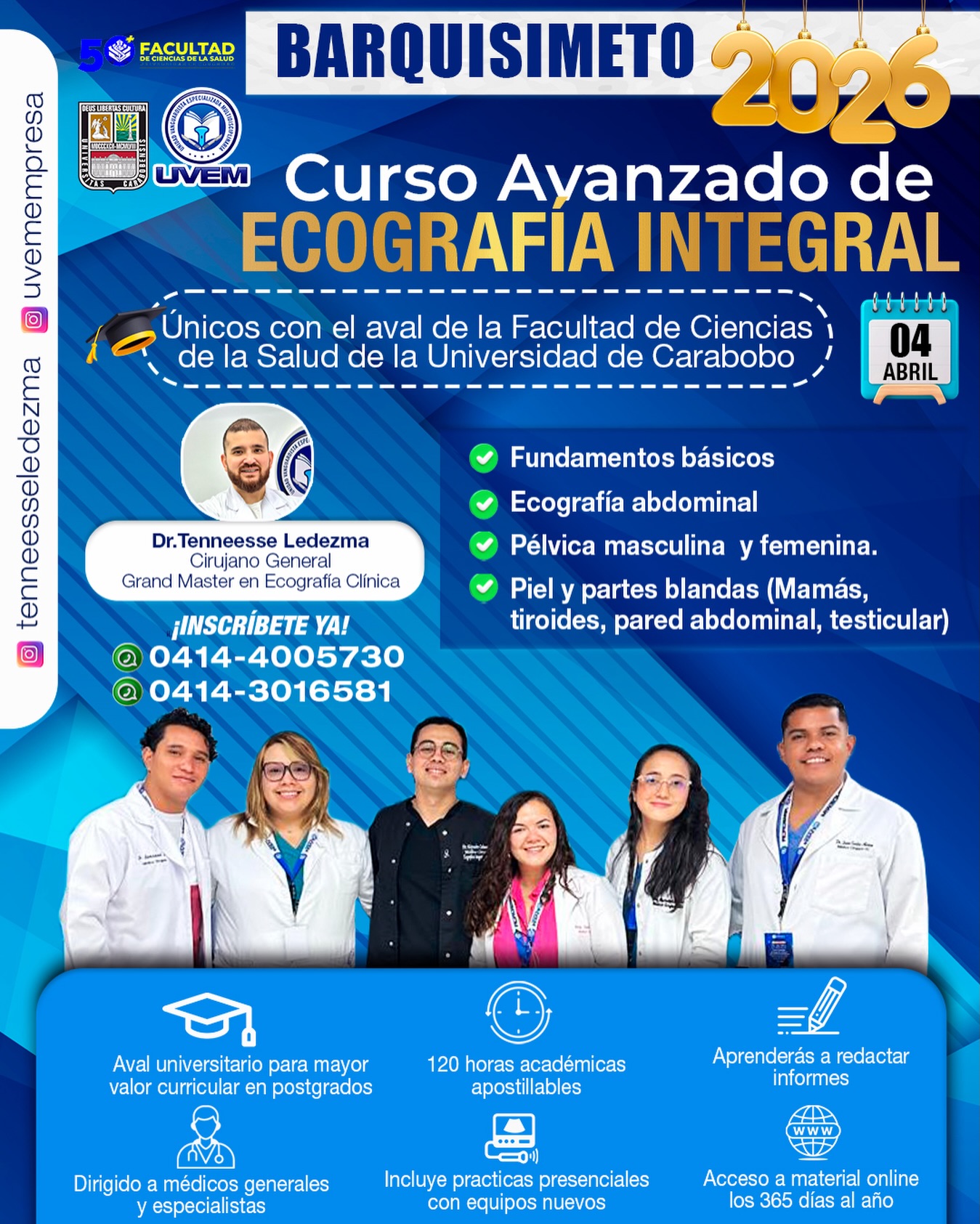 Dr. Tenneesse Ledezma Facebook ad: UVEM | TikTok | Linktree