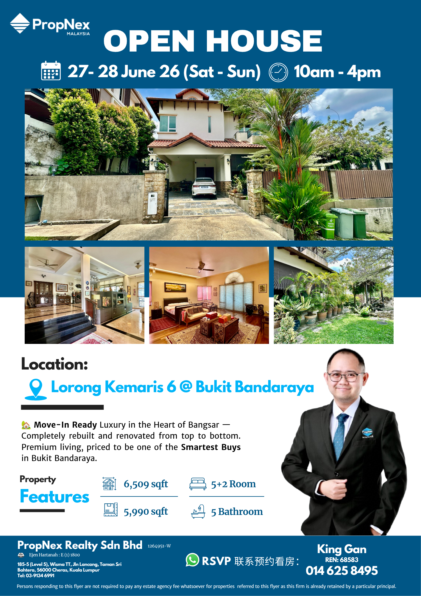 King Gan Property Facebook ad: Your Dream Home in Bangsar Awaits