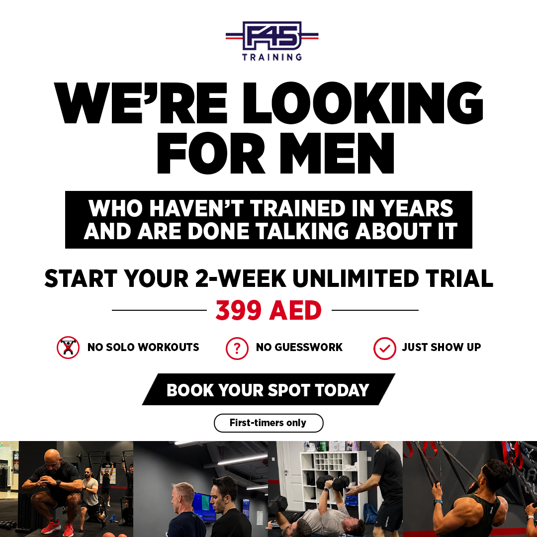 F45 Training Town Square Dubai Facebook ad