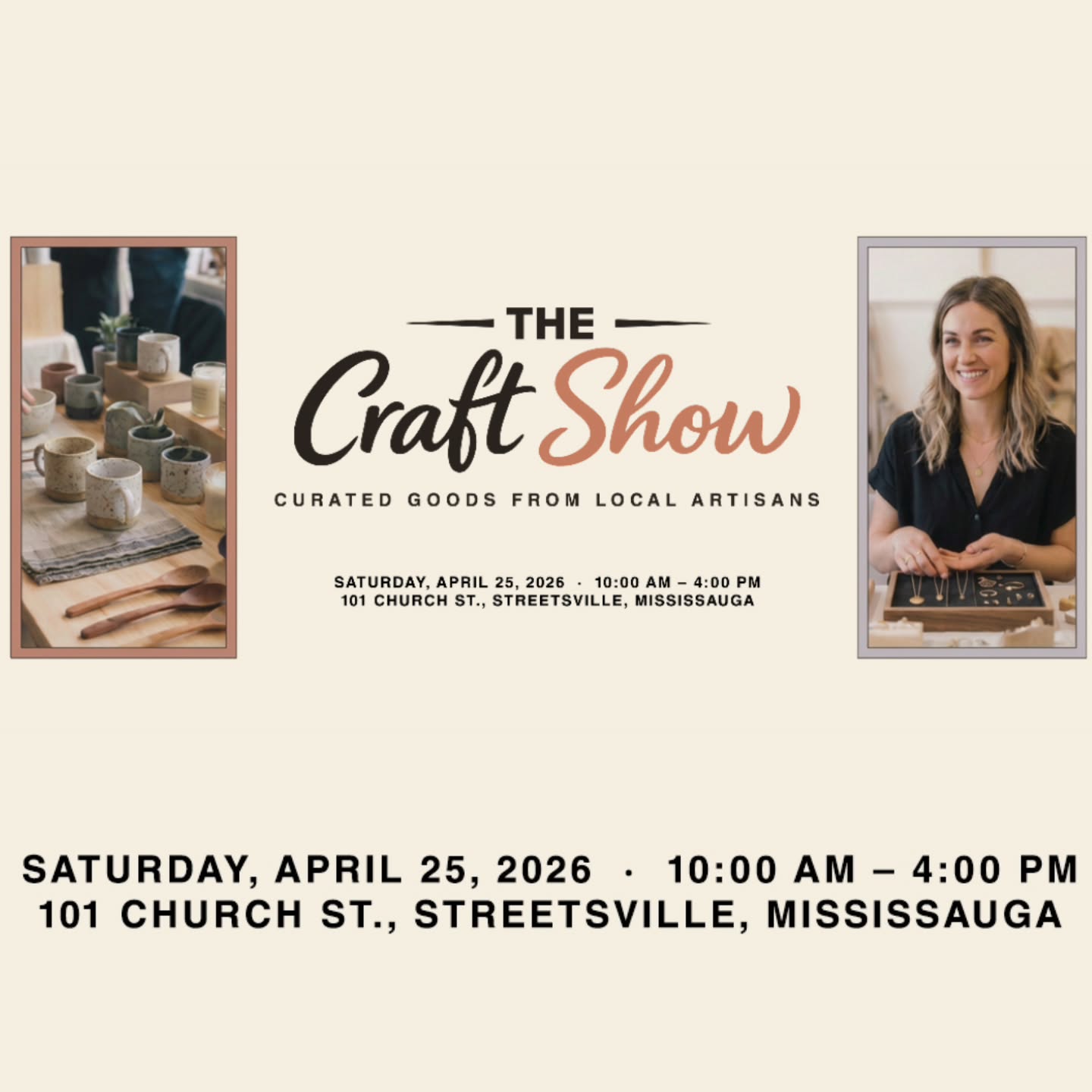 The Craft Show Facebook ad: The Craft Show | Spring & Mother's Day Market in Mississauga
