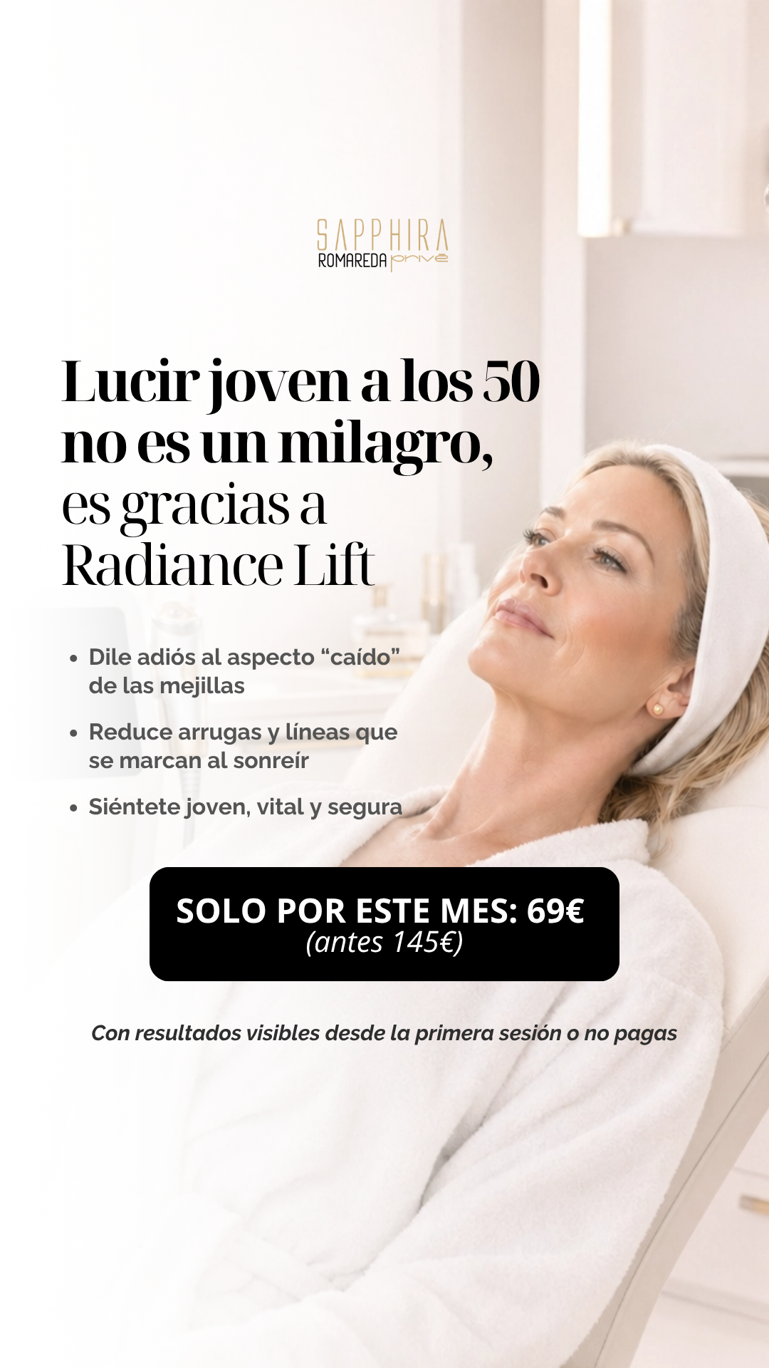 Sapphira Privé Romareda Facebook ad from Jun 18, 2026