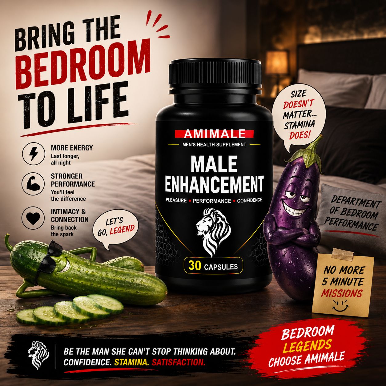 Wellness SA Facebook ad: Animale Male Enhancement Capsules | bobshop.co.za