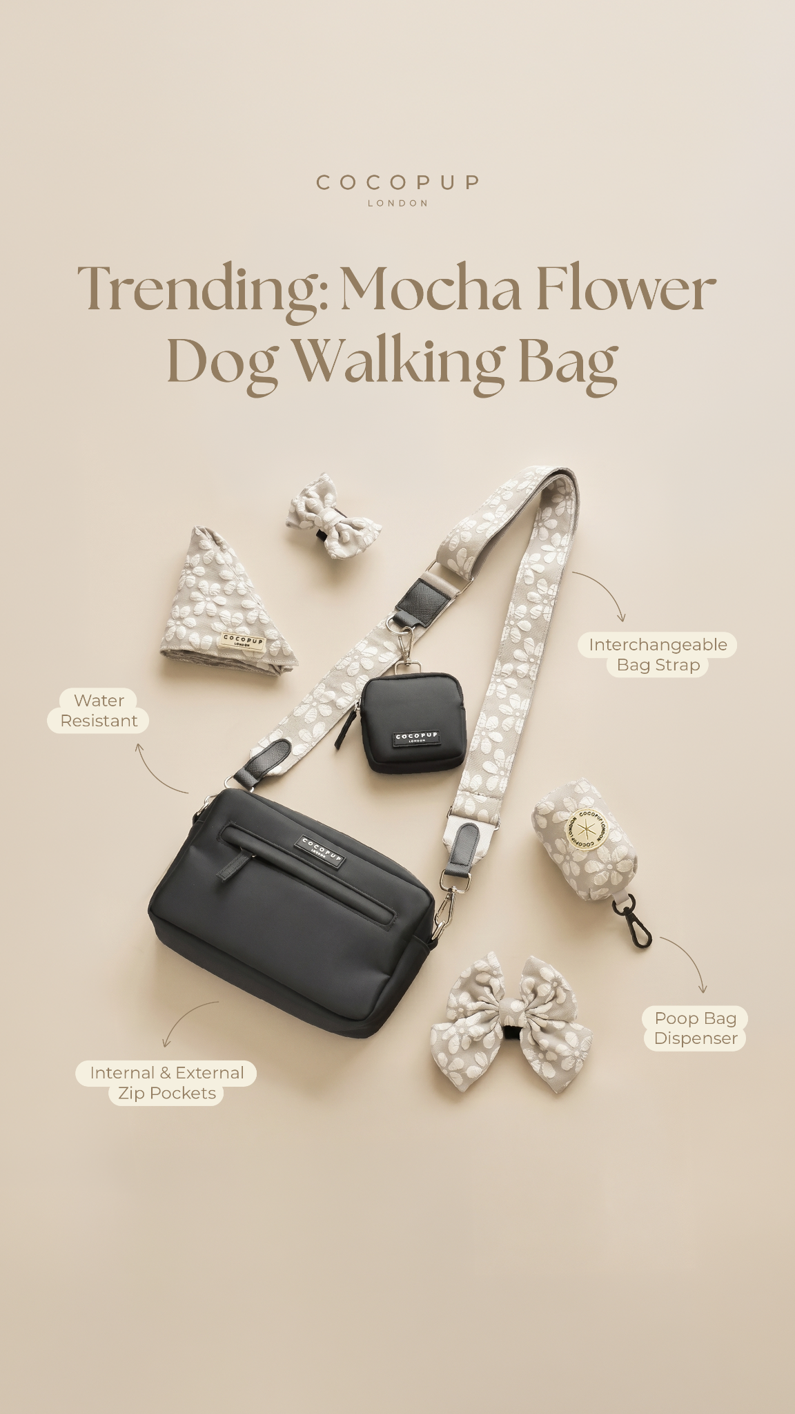 Cocopupuk Facebook ad: Built for Busy Walks