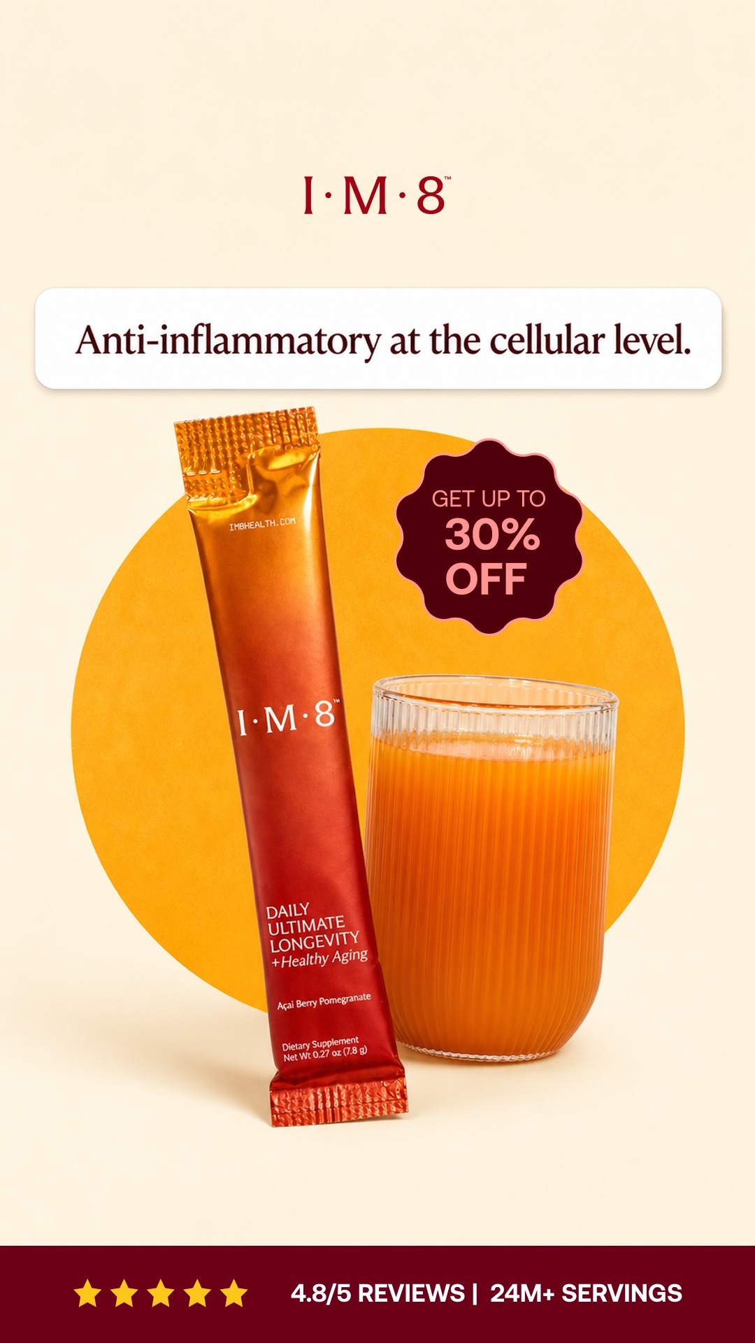 IM8 Health Facebook ad