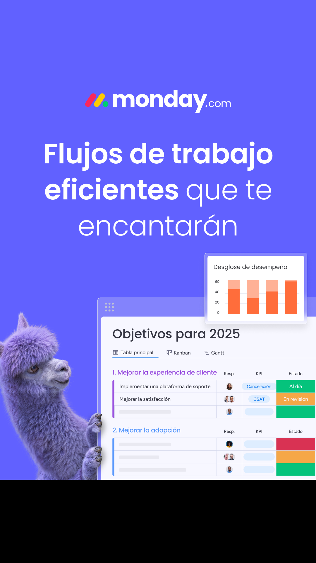 monday.com Facebook ad