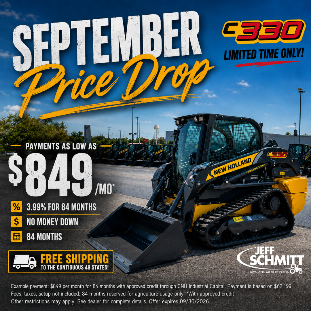 Jeff Schmitt Lawn and Motorsports Facebook ad: Chat in Messenger