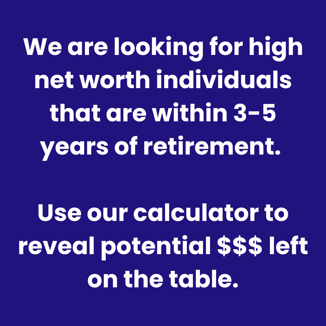 Denton Financial Group Facebook ad: High Net Worth Retirees: Calculate What You May Be Losing…