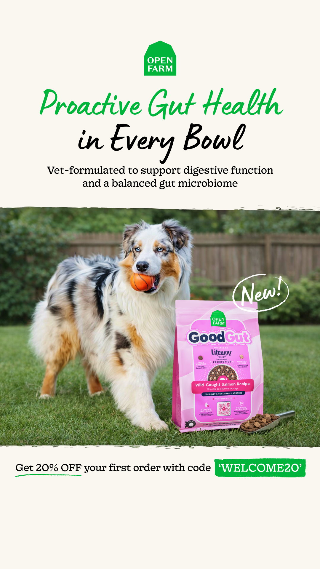 Open Farm Facebook ad