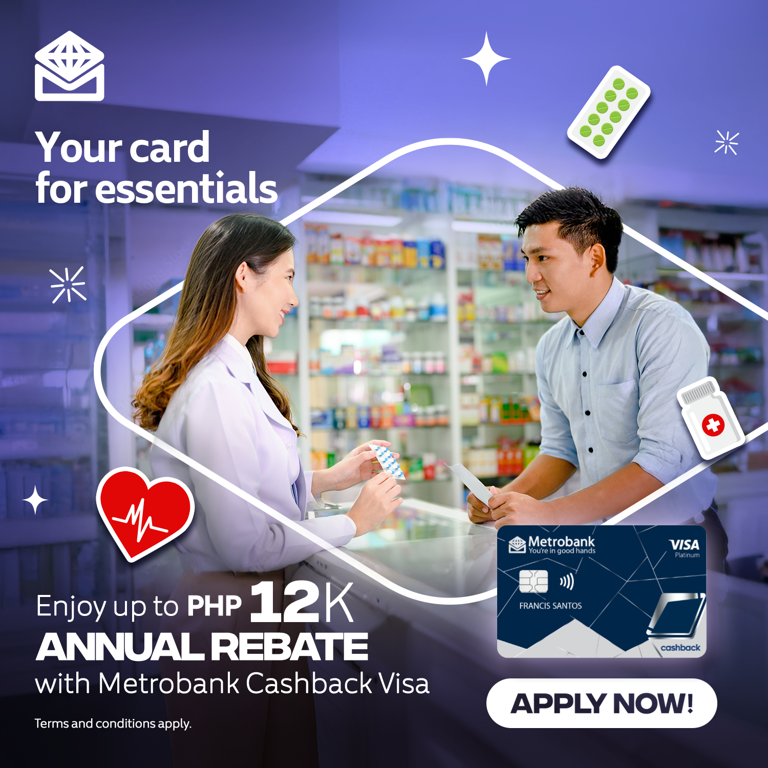 Metrobank Card Facebook ad