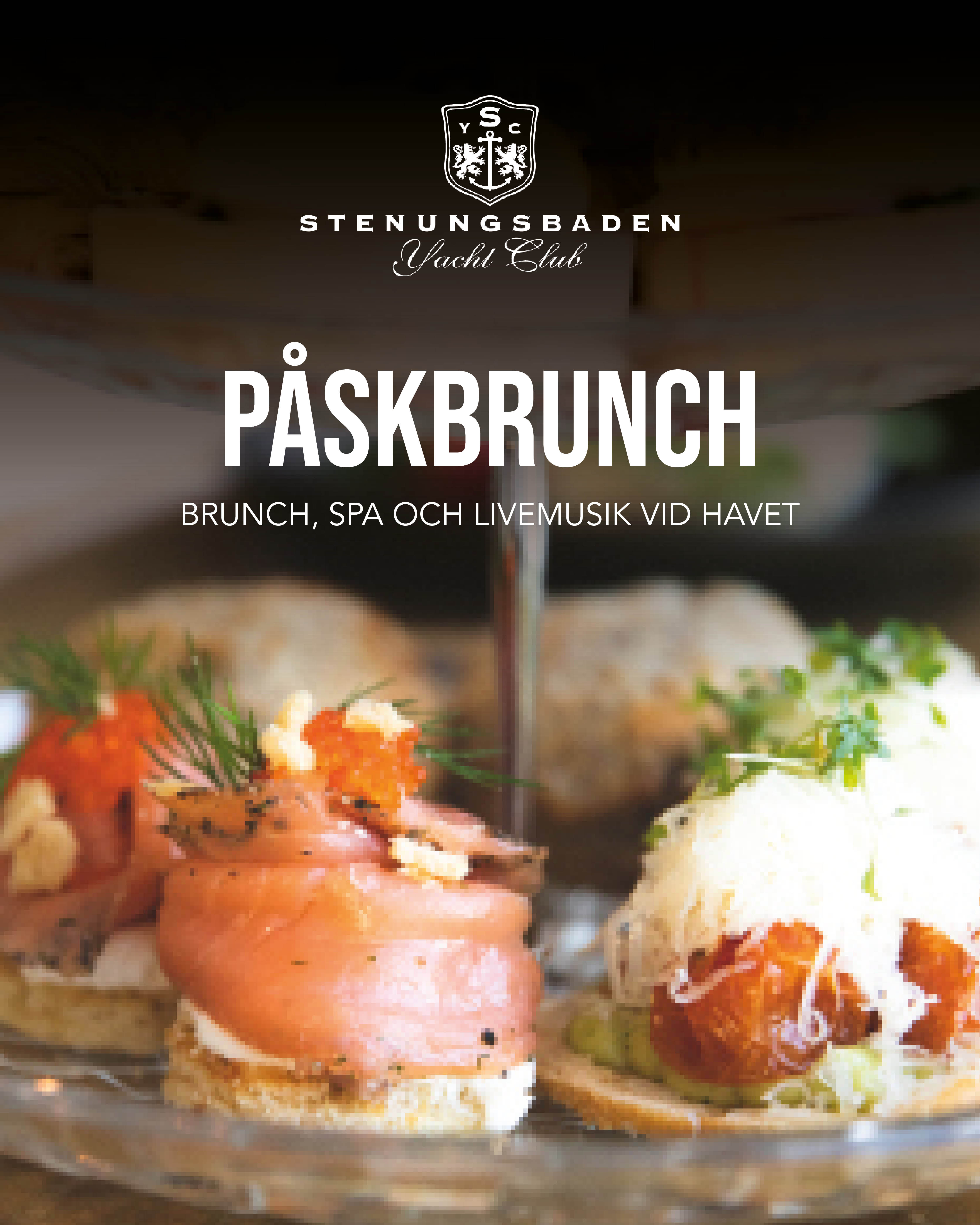 Stenungsbaden Yacht Club Facebook ad: PÅSKBRUNCH MED SPA