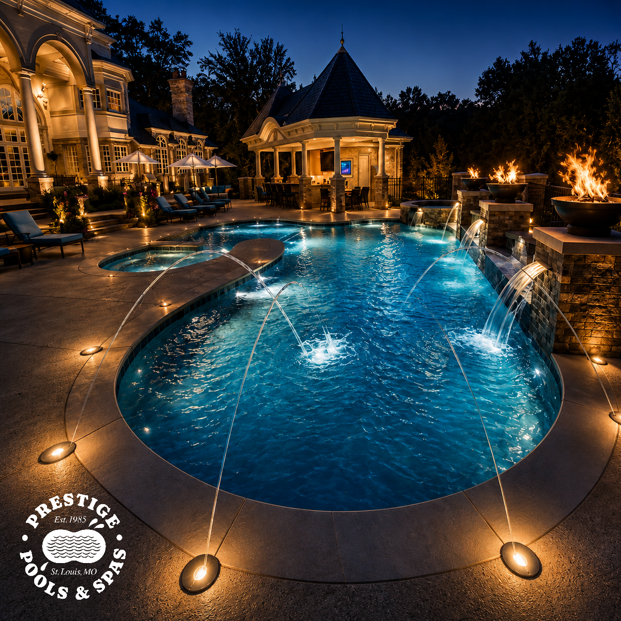 Prestige Pools & Spas Facebook ad