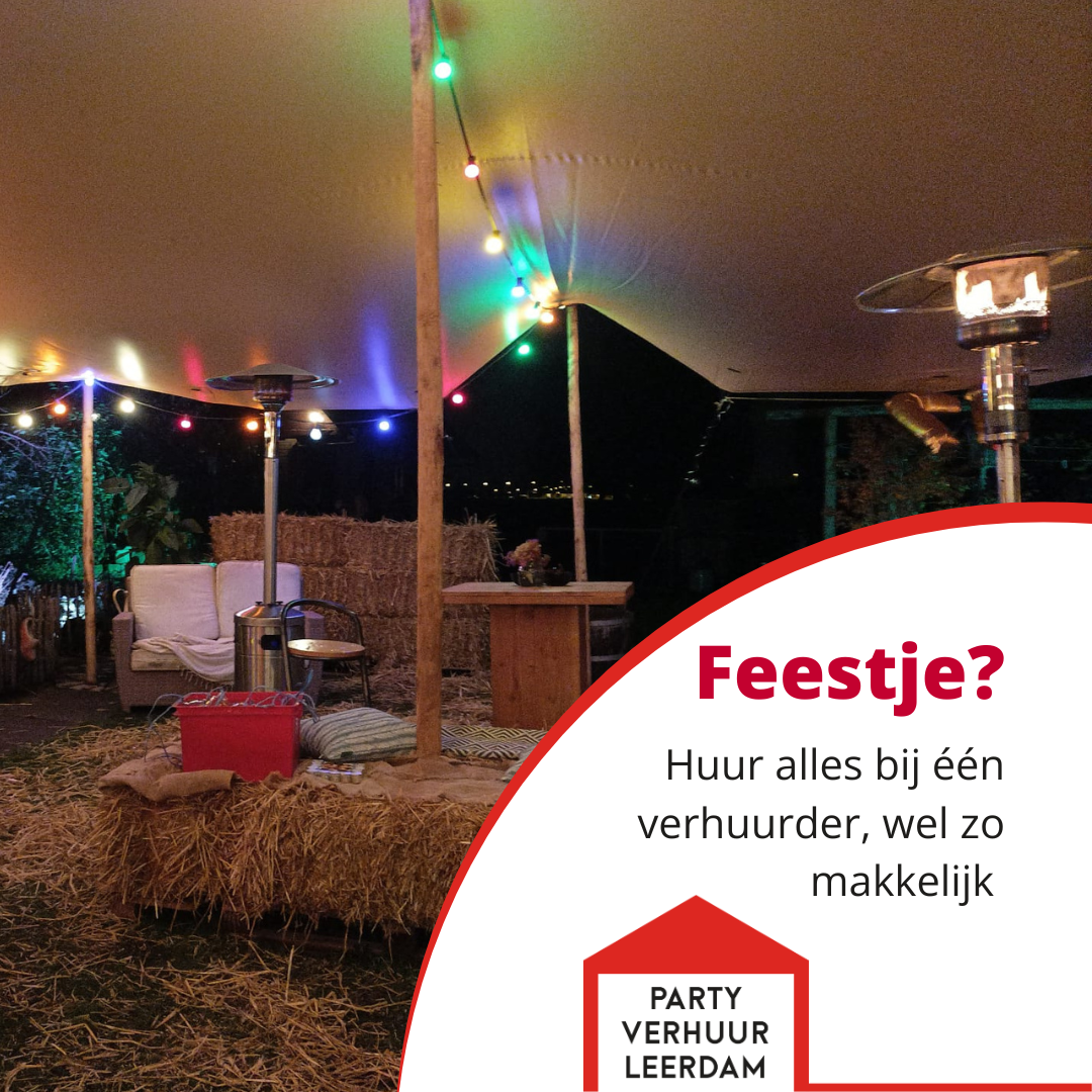 Partyverhuur Leerdam Facebook ad: All-in partycomfort