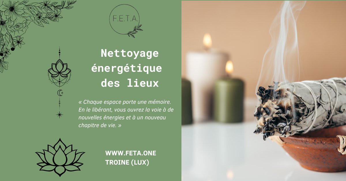 FETA Facebook ad: Nettoyage énergétique des lieux - formation certifiante