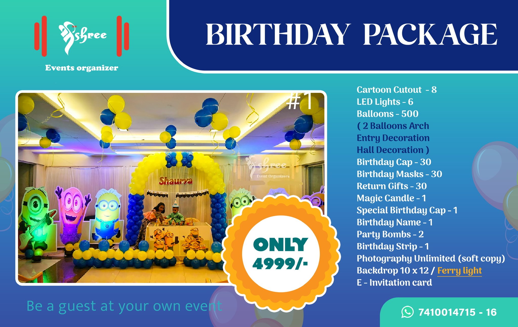 Looking nice Facebook ad: Shree Events